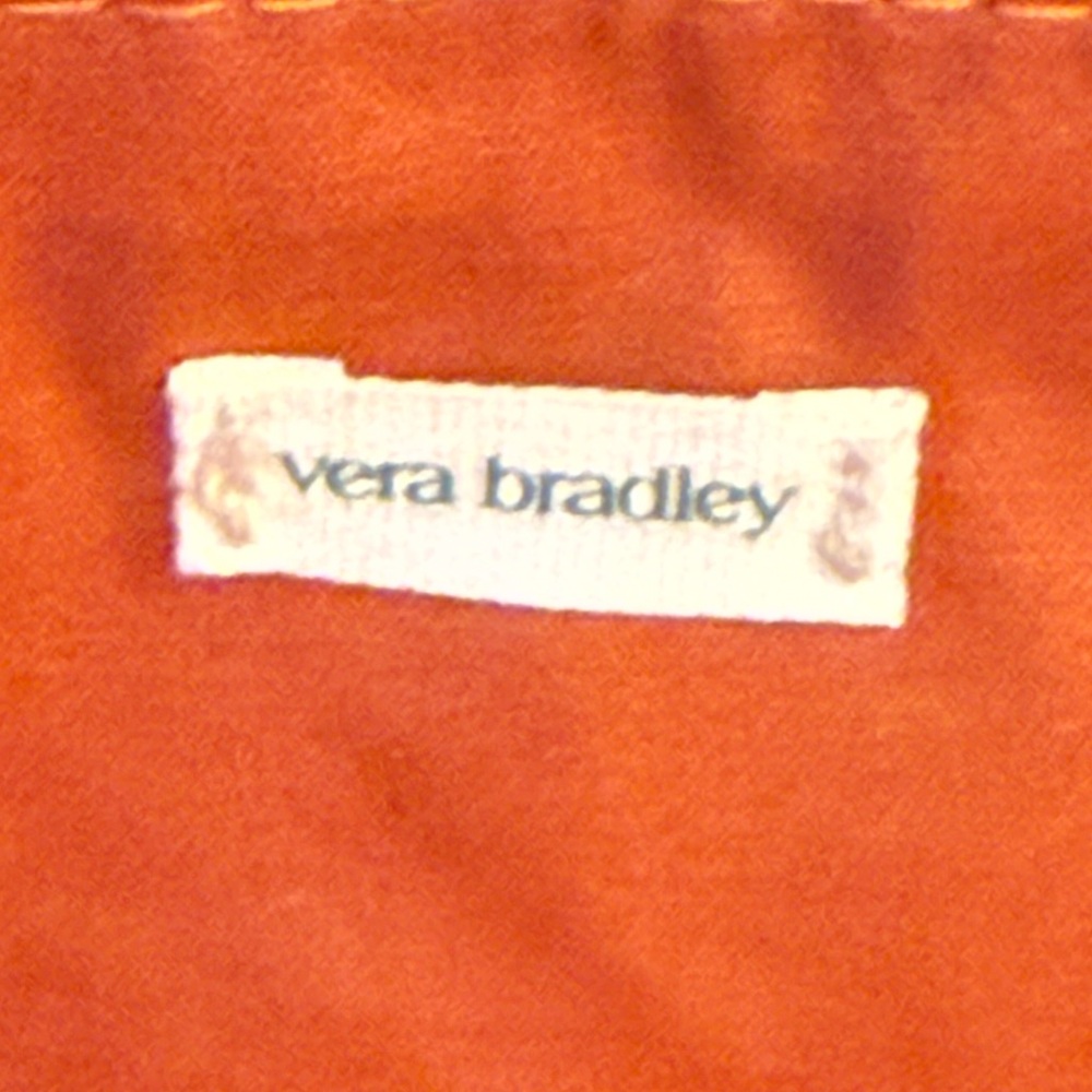NWT Vera Bradley. Manor Paisley Quilted Tote Bag - Orange - Picture 6 of 14